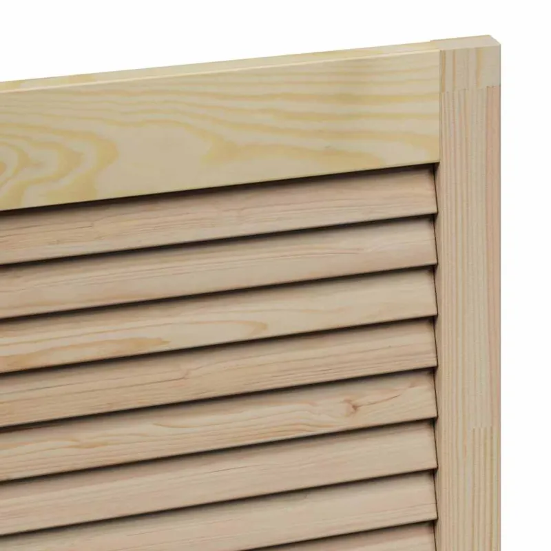 Spintelės durys su durimis 2 pcs Natūrali 110 x 2,1 x 39,5 cm