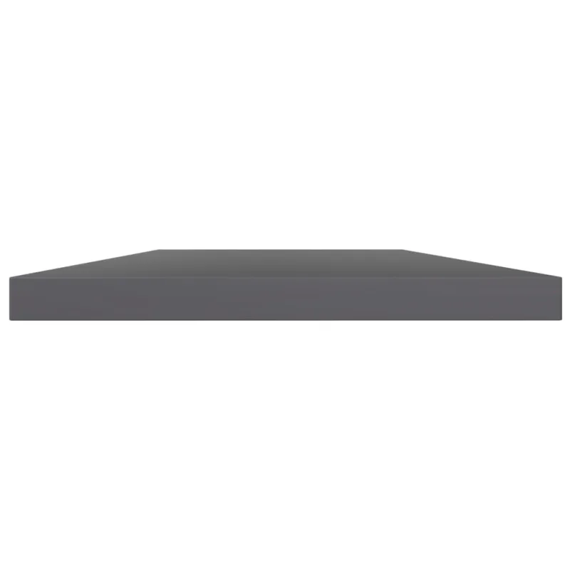 Knygų lentynos plokštės, 4vnt., pilkos, 60x10x1,5cm, MDP