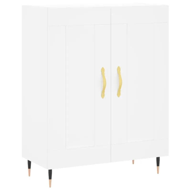 Komoda, baltos spalvos, 69,5x34x180cm, apdirbta mediena