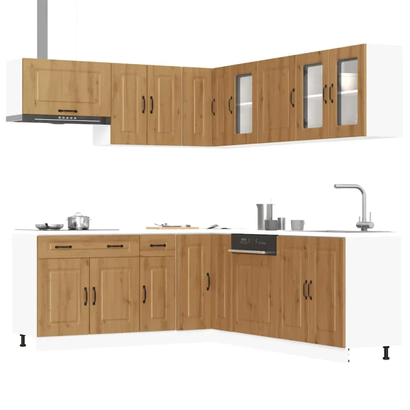 Virtuvinių spintelių komplektas, 11 dalių, Kalmar, artisano