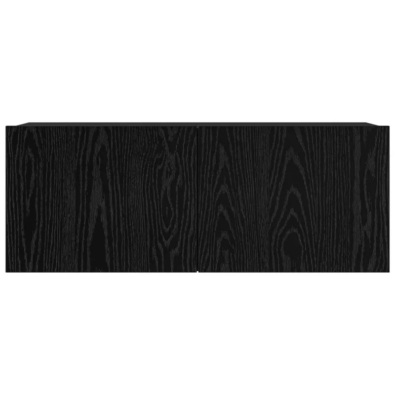 TV spintelių komplektas 6 pcs Juodas ąžuolas 100 x 30 x 30 cm