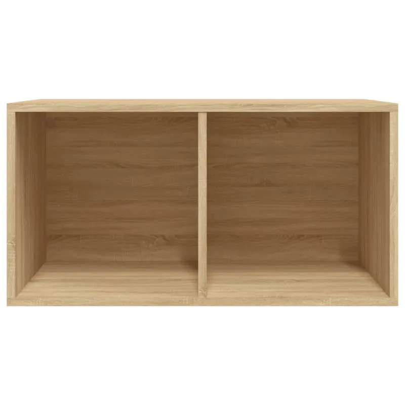 Dėžė vinilinėms plokštelėms, ąžuolo, 71x34x36cm, mediena