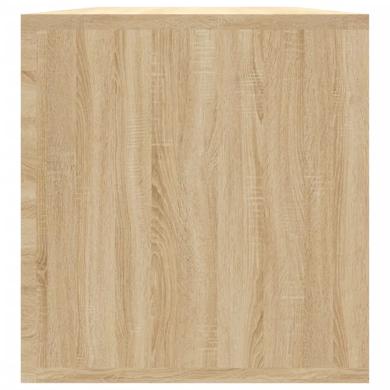 Dėžė vinilinėms plokštelėms, ąžuolo, 71x34x36cm, mediena