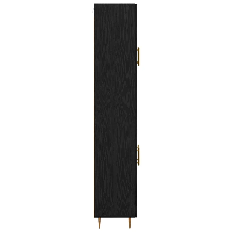 Aukštas spintelė Juodas ąžuolas 69,5 x 34 x 180 cm