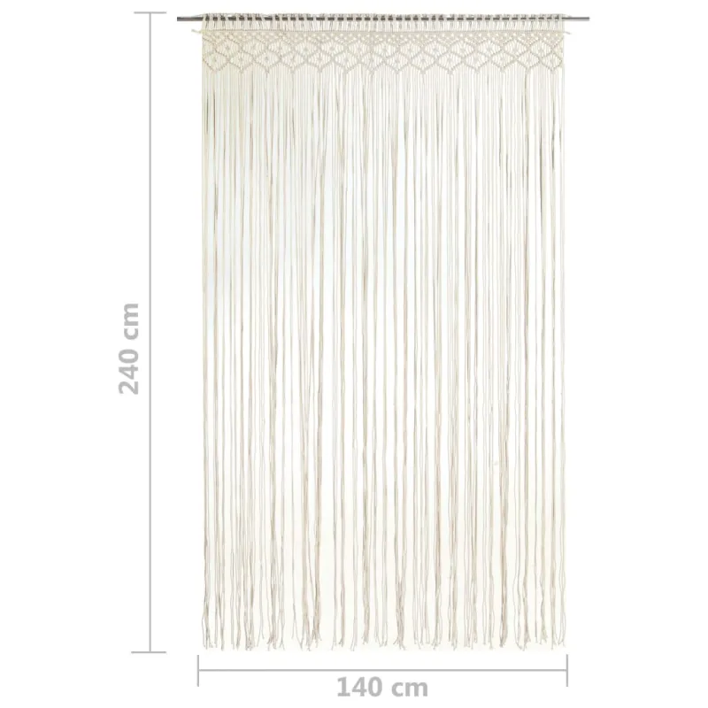 Užuolaida, 140x240cm, medvilnė, makrame stiliaus