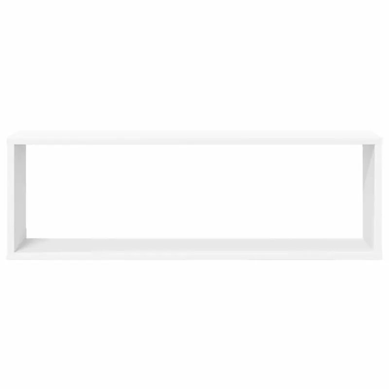 Sieninės lentynos, 4vnt., baltos, 80x15x26,5cm apdirbta mediena