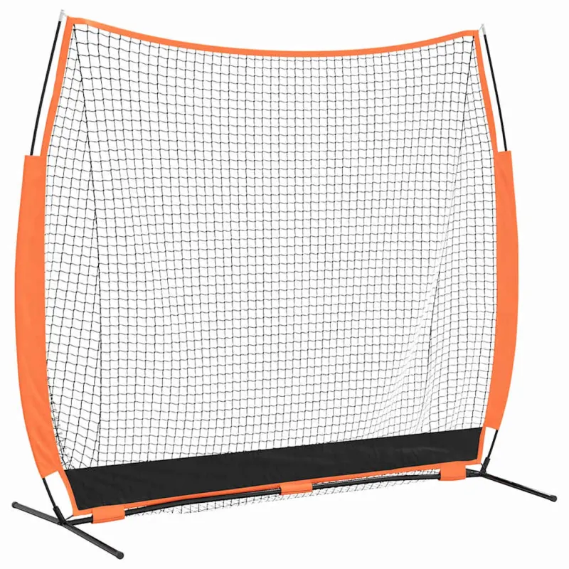 Beisbolo treniruočių tinklas Juoda 250 x 106,5 x 210 cm