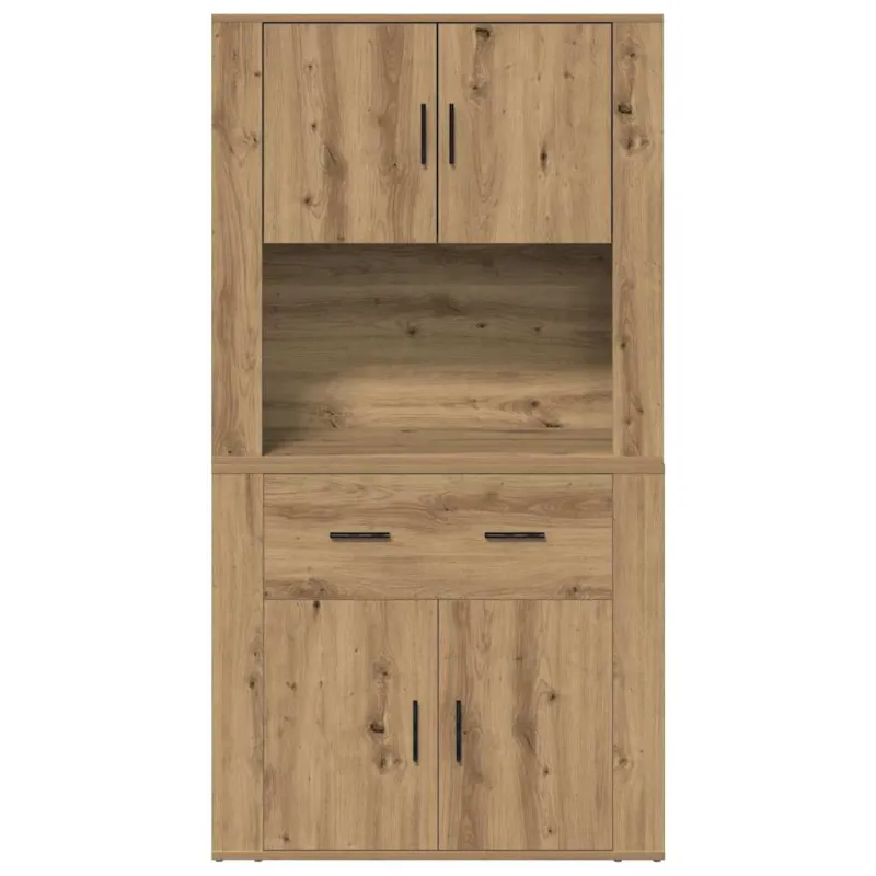 Highboardas artisano ąžuolo 80 x 33 x 150 cm Apdirbta mediena