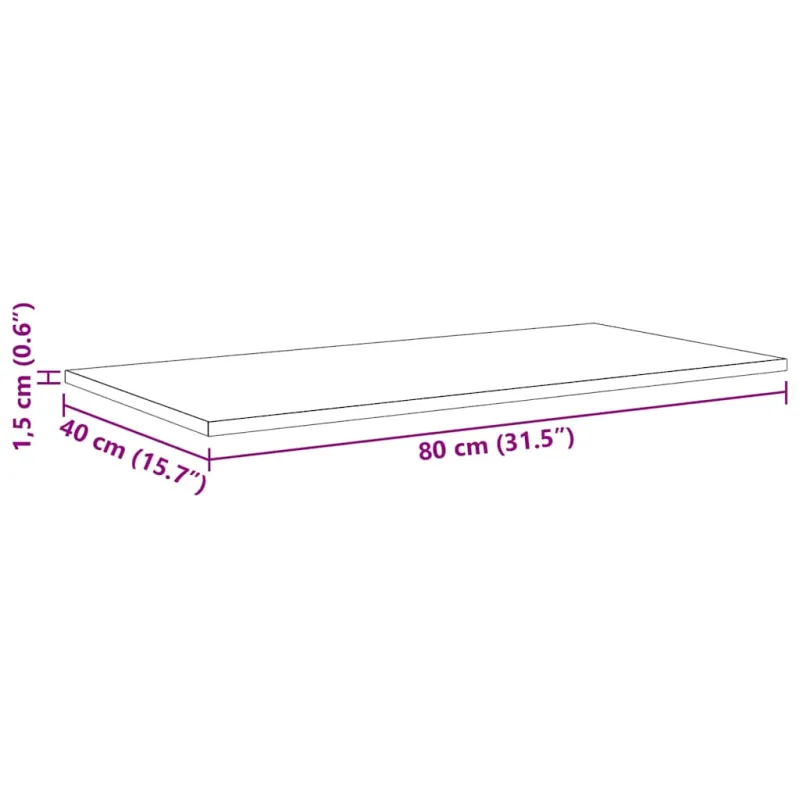 Knygų lentyna 4 pcs Juodas 80 x 40 x 1,5 cm Apdirbta mediena