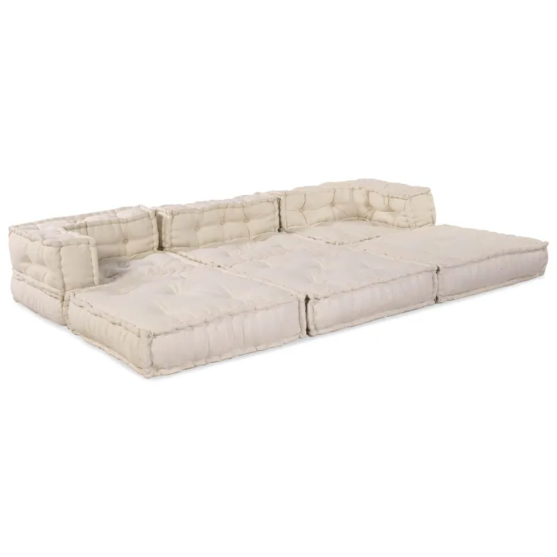 Modulinė sofa 3 pcs Kreminė Audinys