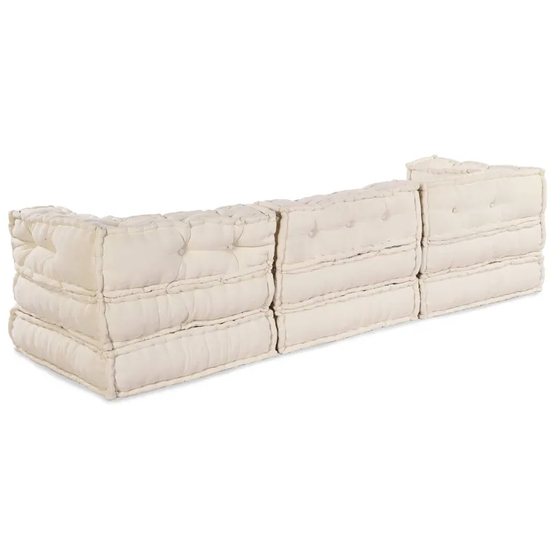Modulinė sofa 3 pcs Kreminė Audinys