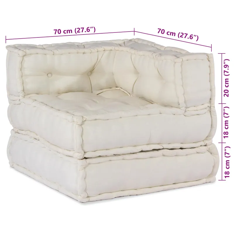 Modulinė sofa 4 pcs Kreminė Audinys