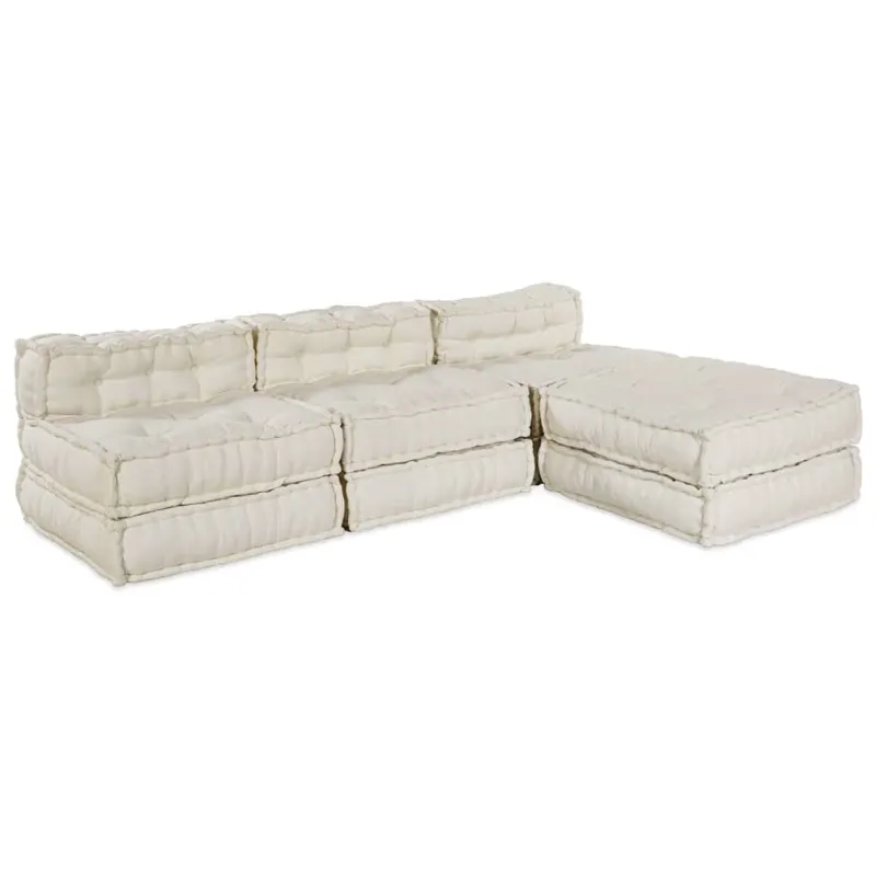Modulinė sofa 4 pcs Kreminė Audinys