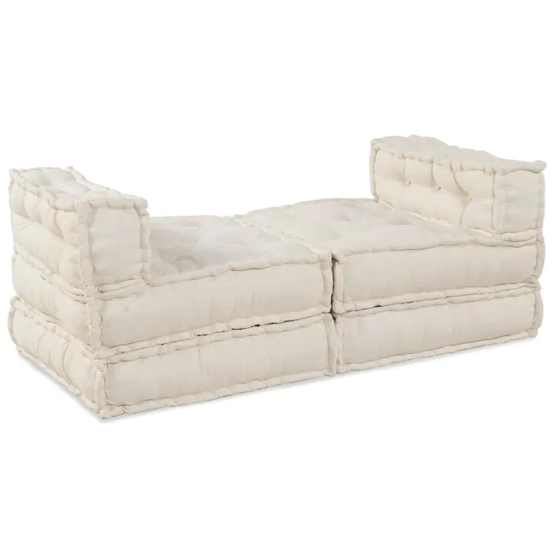 Modulinė sofa 4 pcs Kreminė Audinys