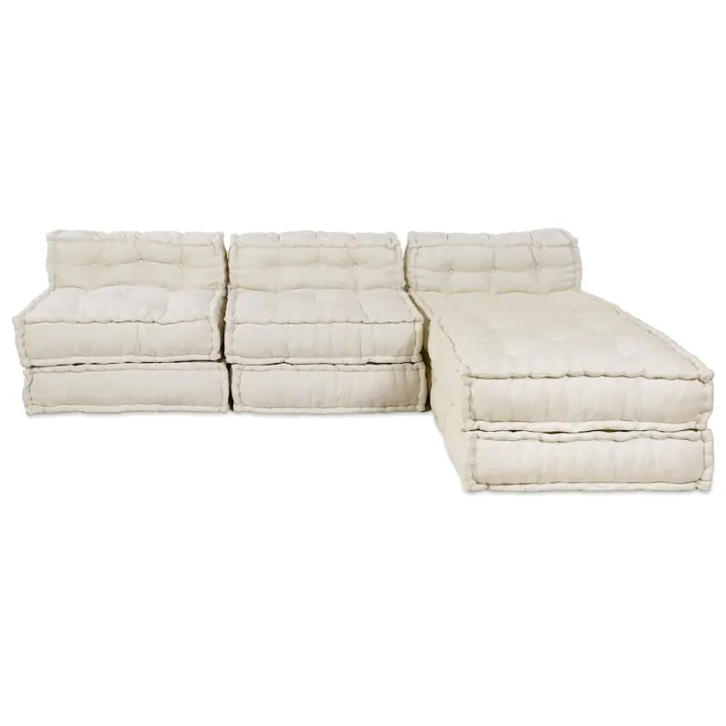 Modulinė sofa 4 pcs Kreminė Audinys