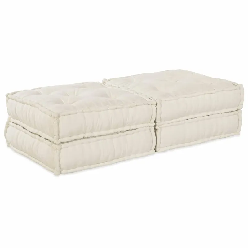 Modulinė sofa 2 pcs Kreminė 140 x 70 x 36 cm Audinys