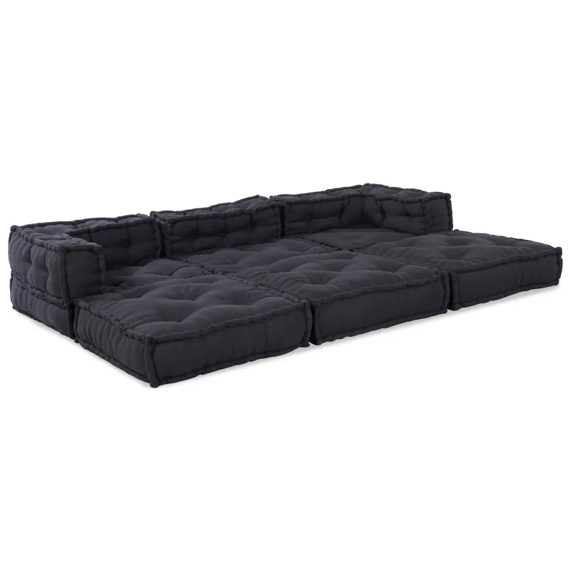 Modulinė sofa 3 pcs Antracito Audinys