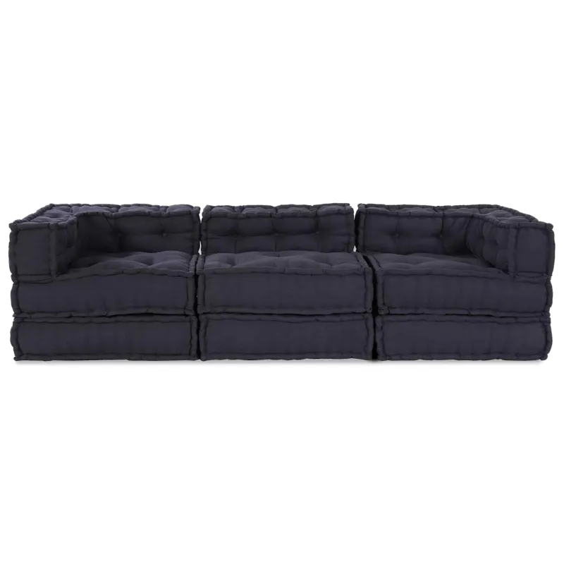 Modulinė sofa 3 pcs Antracito Audinys
