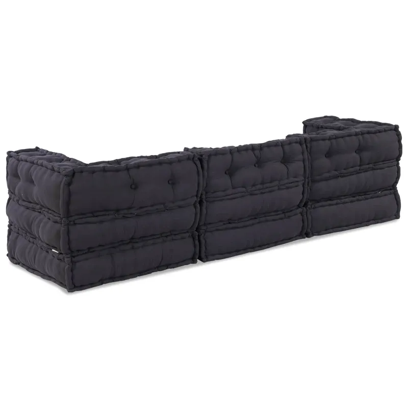 Modulinė sofa 3 pcs Antracito Audinys