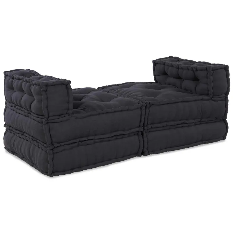 Modulinė sofa 4 pcs Antracito Audinys