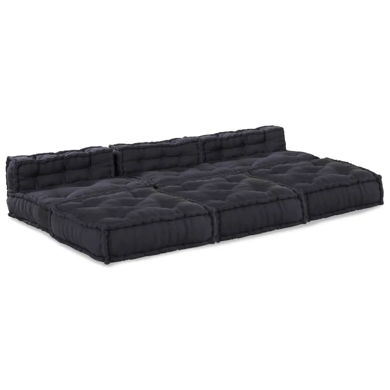 Modulinė sofa 4 pcs Antracito Audinys