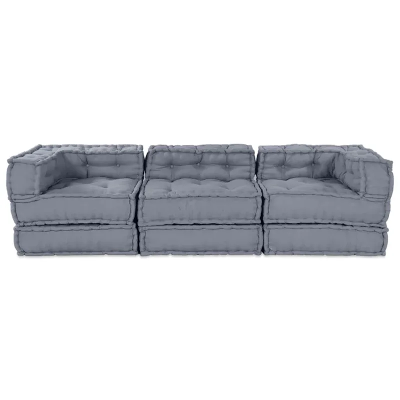Modulinė sofa 3 pcs Pilka Audinys