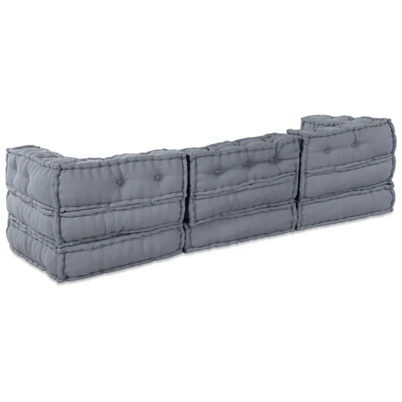 Modulinė sofa 3 pcs Pilka Audinys