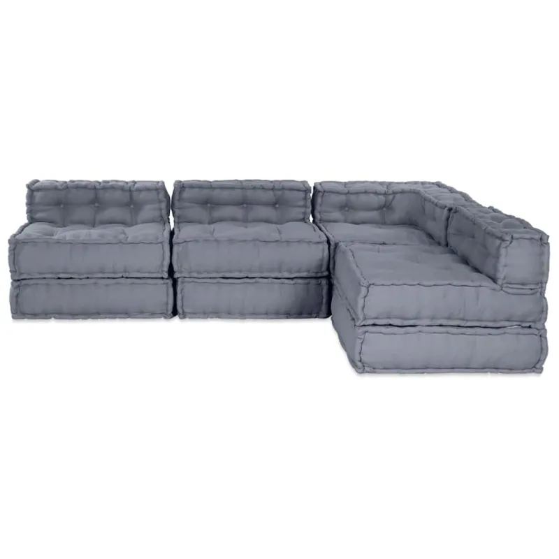 Modulinė sofa 4 pcs Pilka Audinys
