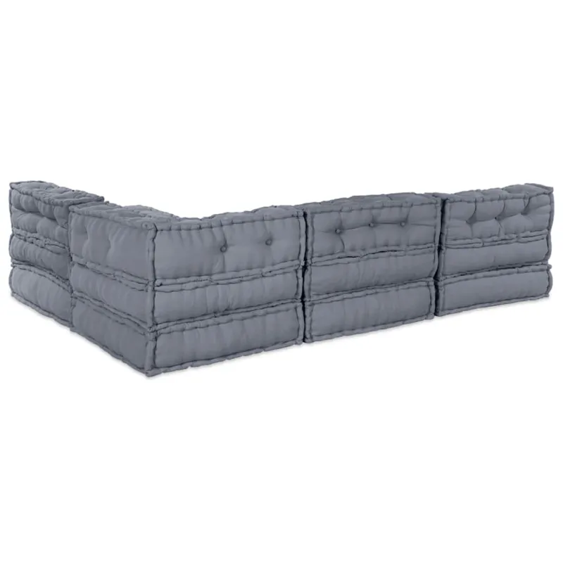 Modulinė sofa 4 pcs Pilka Audinys