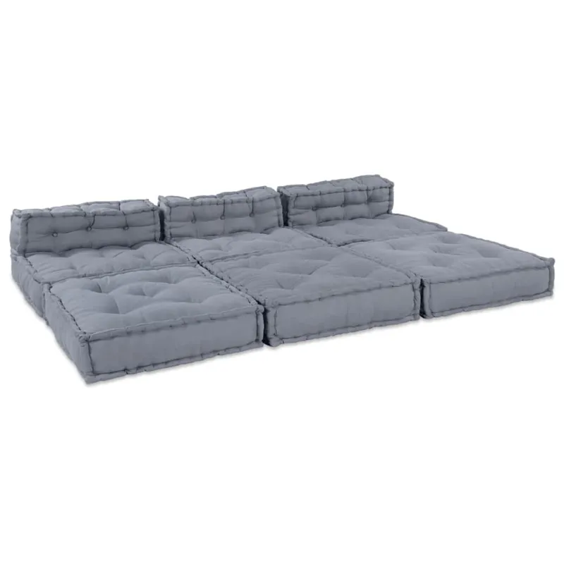 Modulinė sofa 4 pcs Pilka Audinys