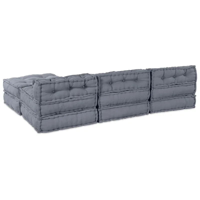 Modulinė sofa 4 pcs Pilka Audinys