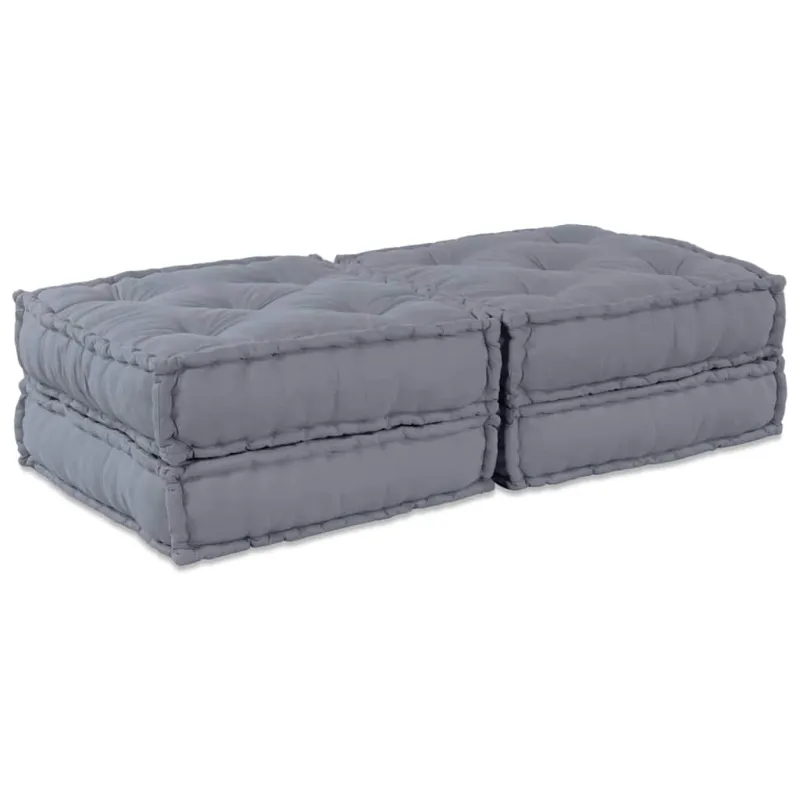 Modulinė sofa 2 pcs Pilka 140 x 70 x 36 cm Audinys