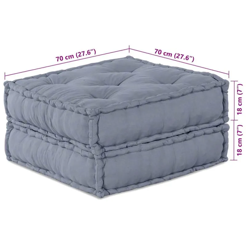 Modulinė sofa 2 pcs Pilka 140 x 70 x 36 cm Audinys