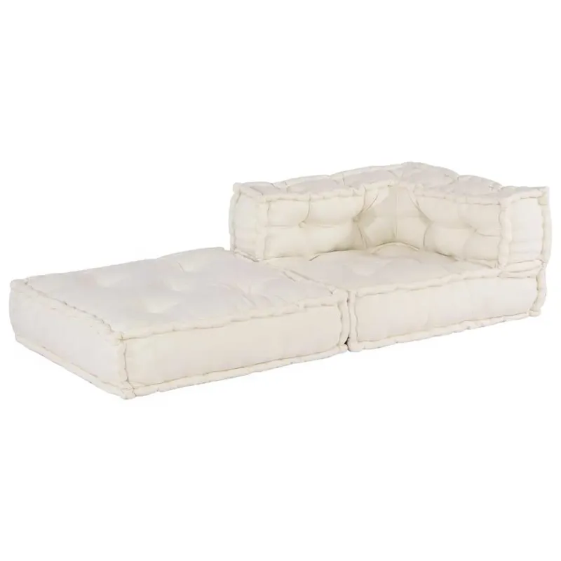 Modulinė sofa, kreminės spalvos, 70x70x54 cm, audinys