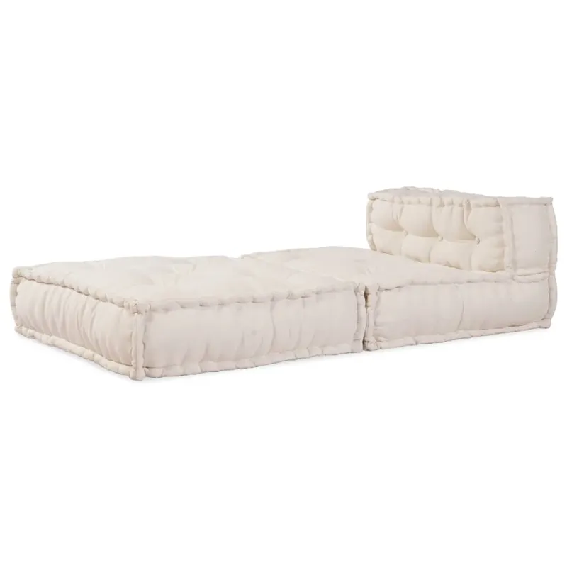 Modulinė sofa, kreminės spalvos, 70x70x54 cm, audinys