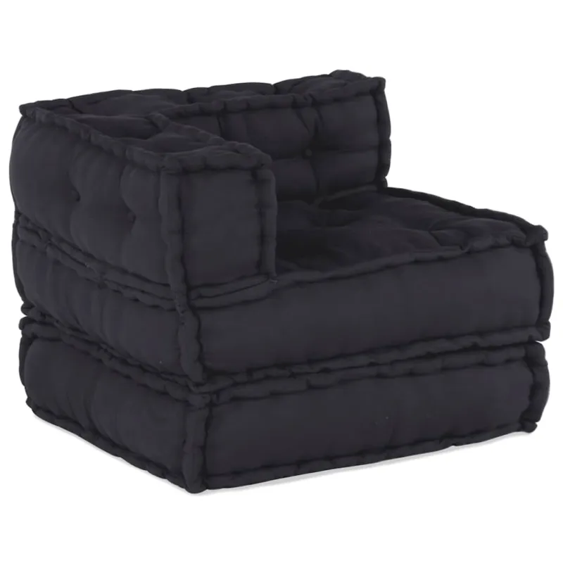Modulinė sofa, antracito spalvos, 70x70x54 cm, audinys