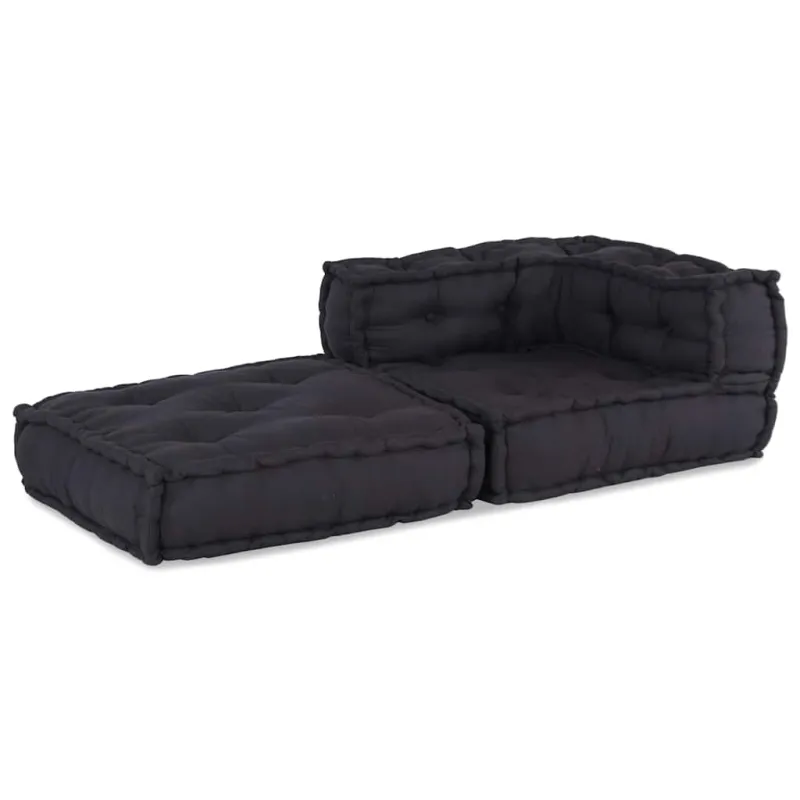 Modulinė sofa, antracito spalvos, 70x70x54 cm, audinys