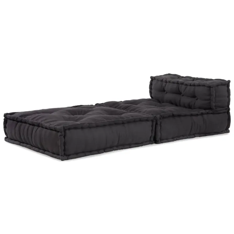 Modulinė sofa, antracito spalvos, 70x70x54 cm, audinys