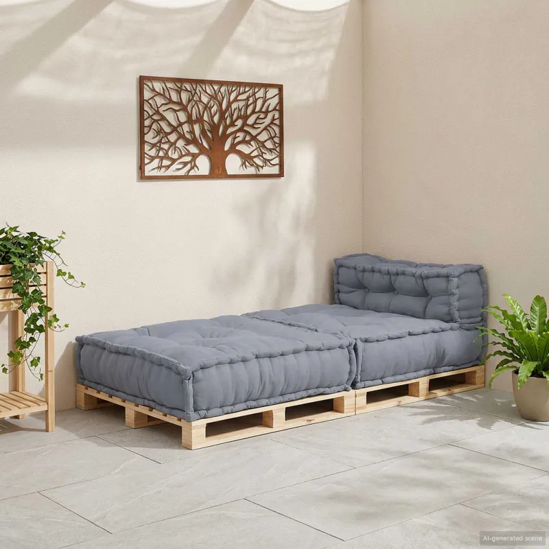 Modulinė sofa Pilka 70 x 70 x 56 cm Audinys
