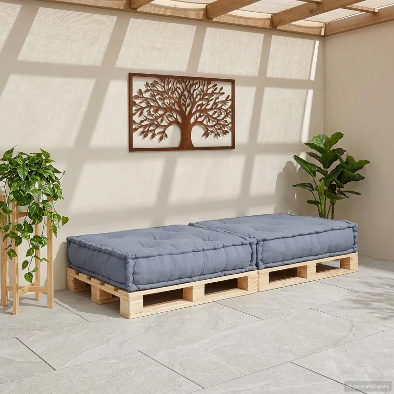 Modulinė sofa Pilka 70 x 70 x 36 cm Audinys