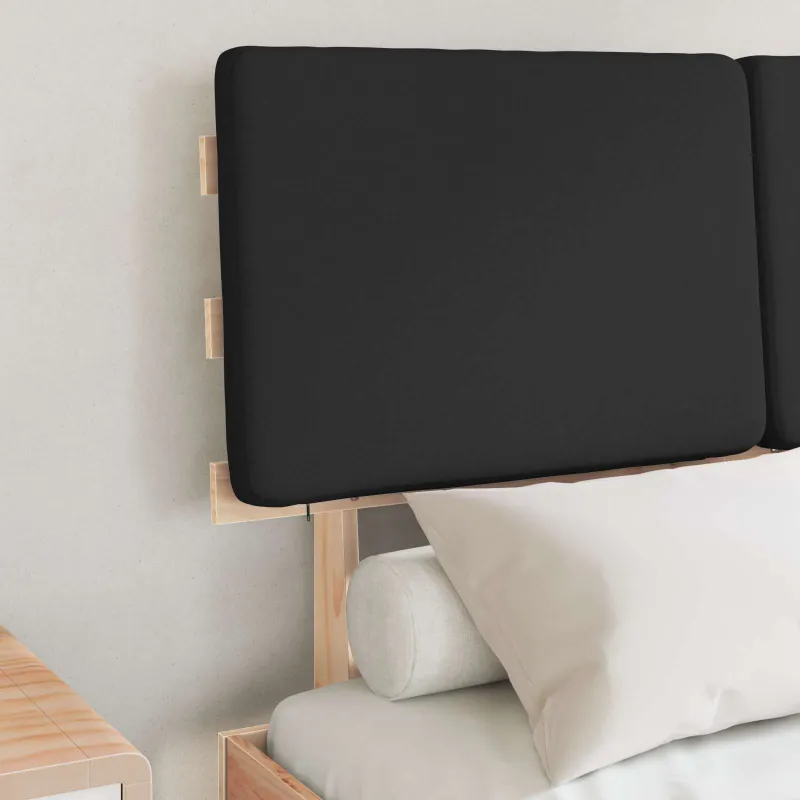 Lovo rėmas su apmuštu galvūgaliu Juoda 120 x 200 cm