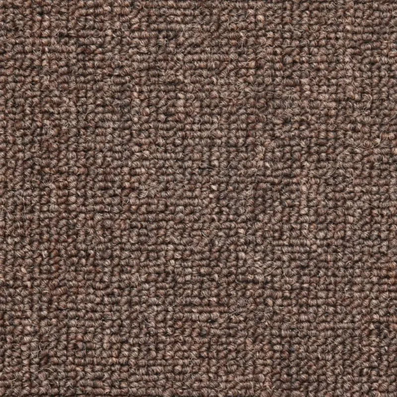 Laiptų kilimėliai, 15 vnt., 56x17x3 cm, kavos rudos spalvos, pusapvaliai