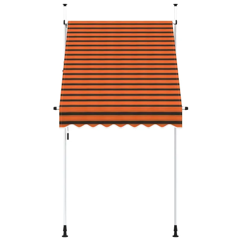 Rankiniu būdu ištraukiama markizė, oranžinė ir ruda, 150cm