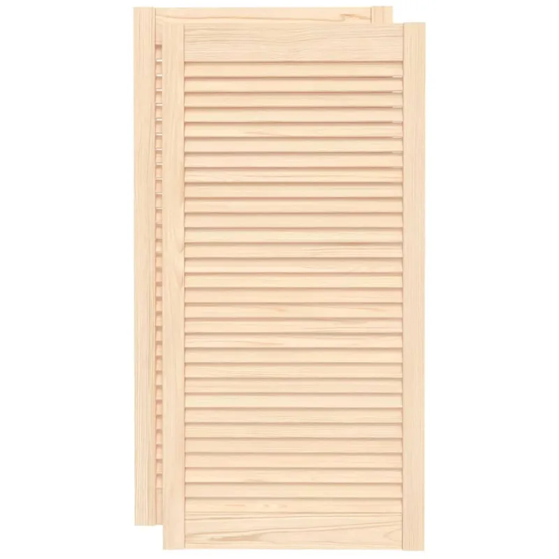 Spintelės durelės, 2vnt., 99,3x49,4cm, pušis, žaliuzių dizaino