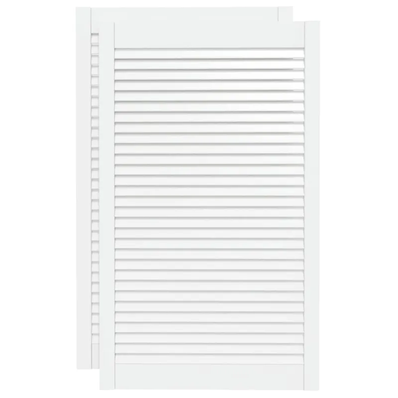 Spintelės durelės, 2vnt., baltos, 99,3x59,4cm, pušis