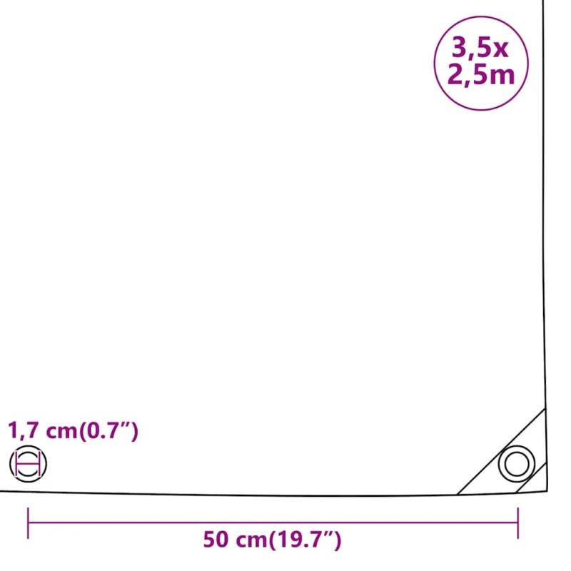 Tentas, juodos spalvos, 3,5x2,5m, 650g/m²