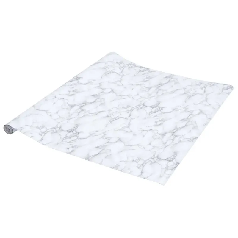 Baldų lipdukas, marmuro baltas, 90x500cm, PVC, lipnus