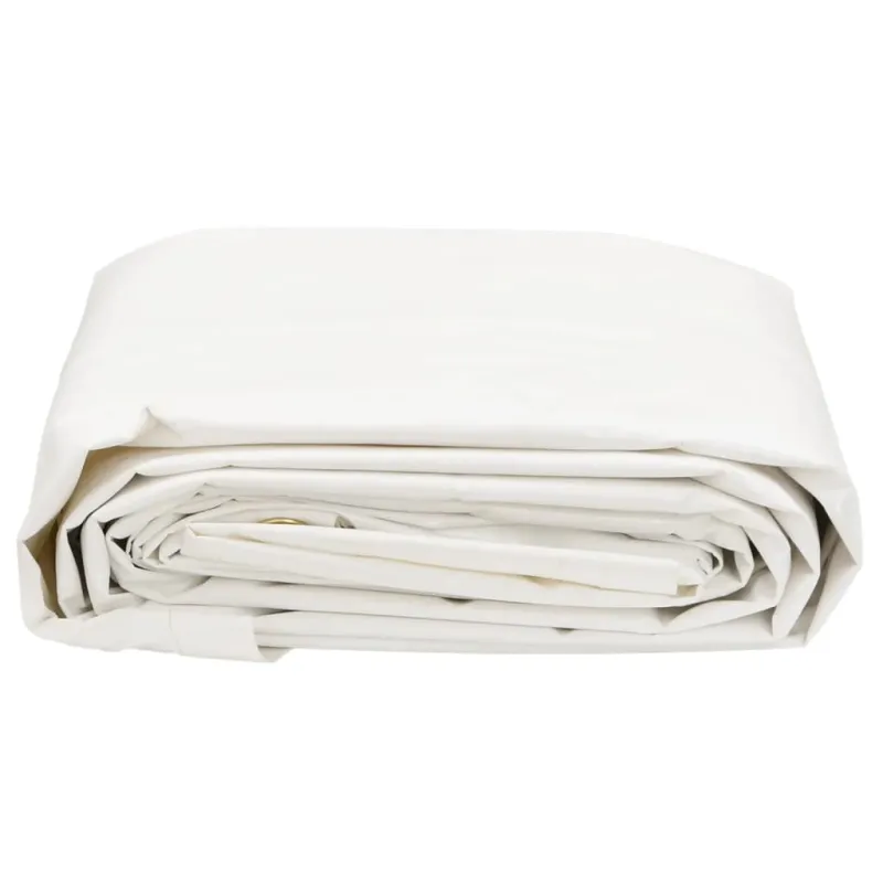 Tentas, baltos spalvos, 5x7m, 650g/m²