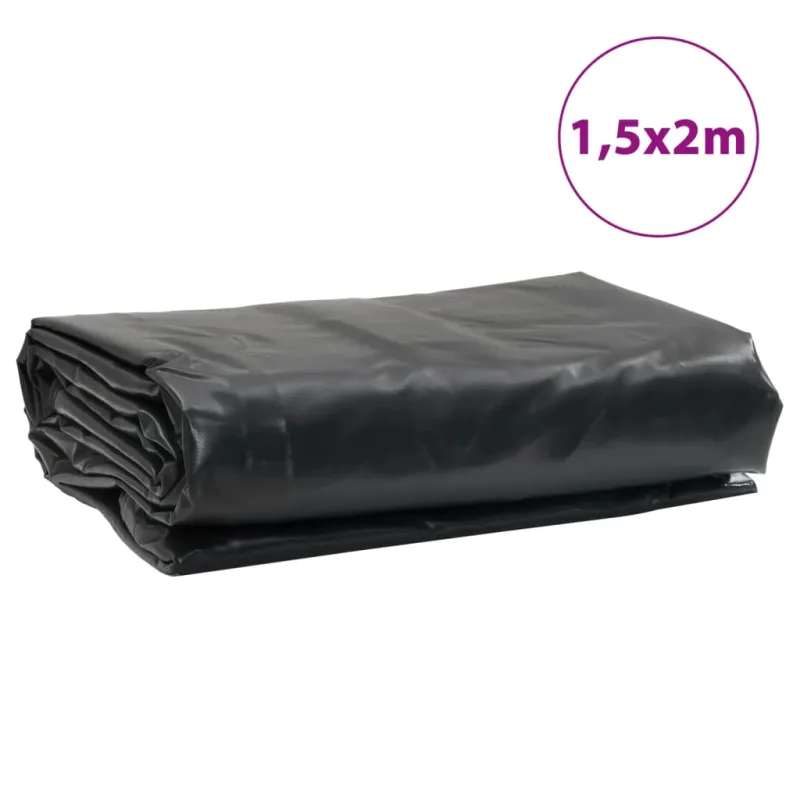 Tentas, juodos spalvos, 1,5x2m, 650g/m²