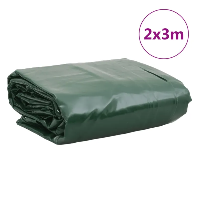 Tentas, žalios spalvos, 2x3m, 650g/m²